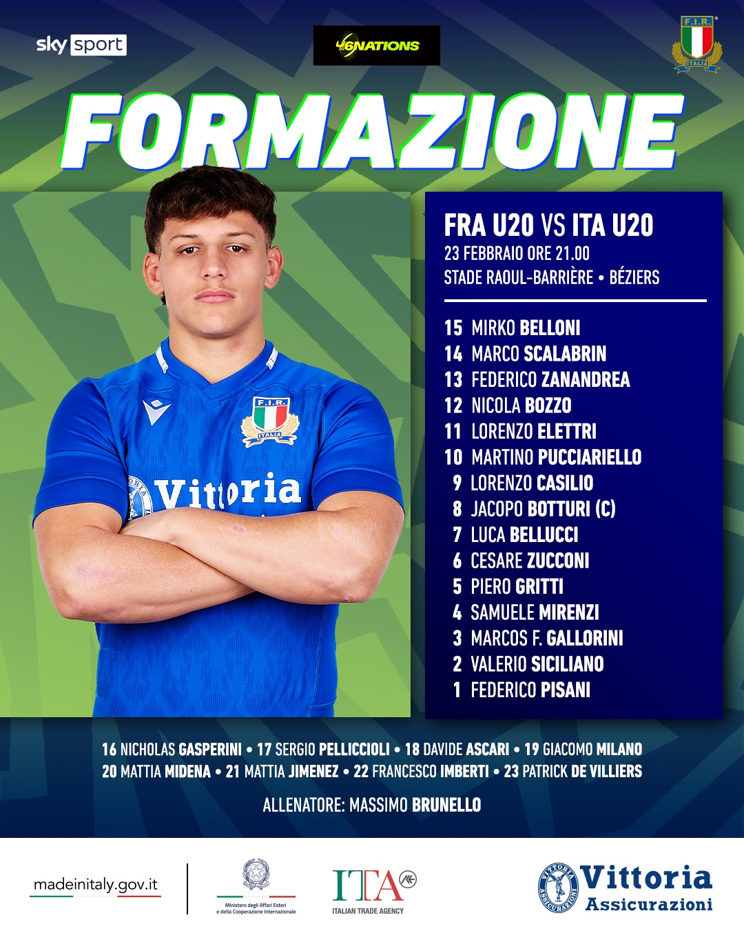 XV ita v Fra U20 2024